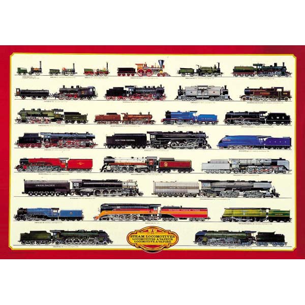 Poster \"STEAM LOCOMOTIVES\"